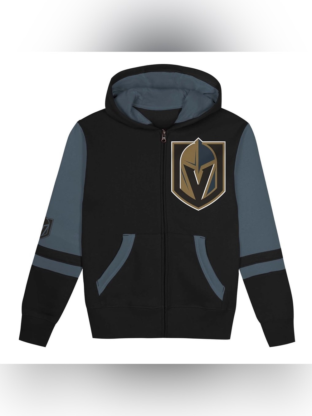NHL Vegas Golden Knights Preschool Face Off Full-Zip Hoodie - Picture 11 of 14